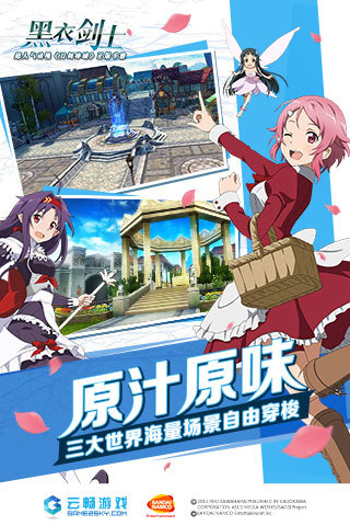 刀剑神域：黑衣剑士手游app截图