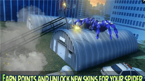 巨型蜘蛛城市攻击模拟3D手游app截图