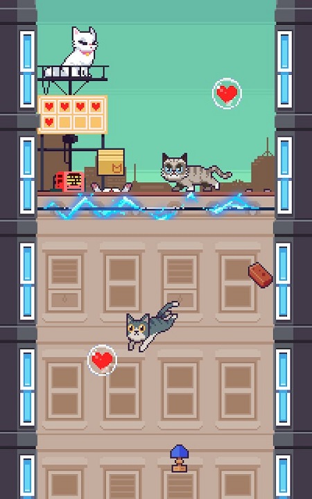 像素猫咪跳跃手游app截图