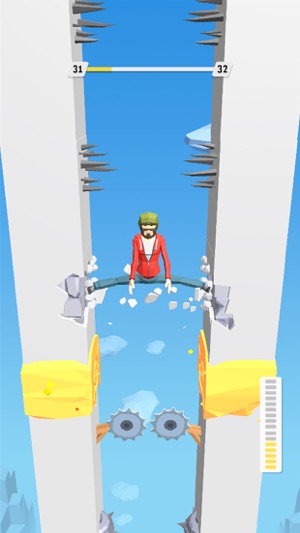 踢碎墙壁跳到底手游app截图
