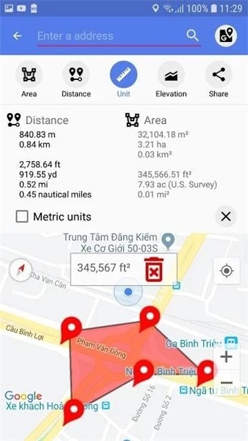 土地面积计算器手机软件app截图