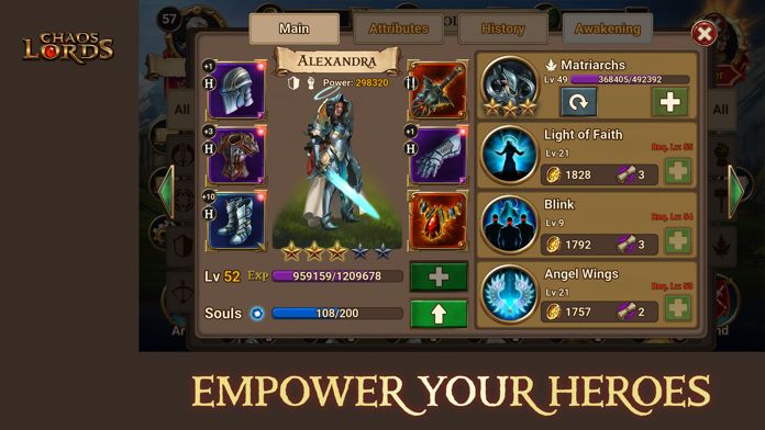 Chaos Lords：Tactical RPG手游app截图