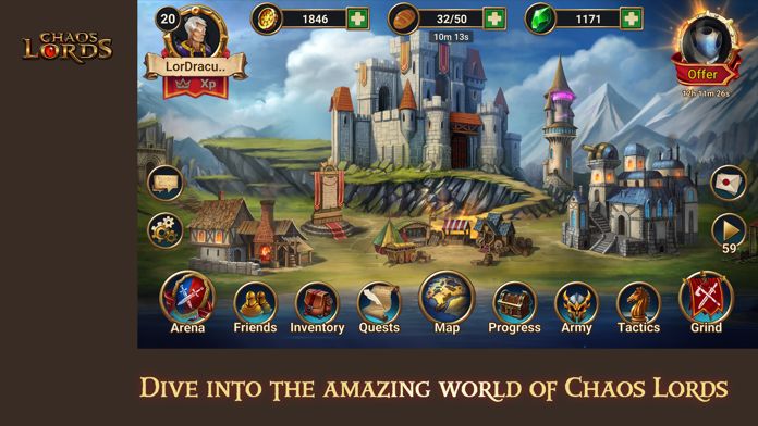 Chaos Lords：Tactical RPG手游app截图