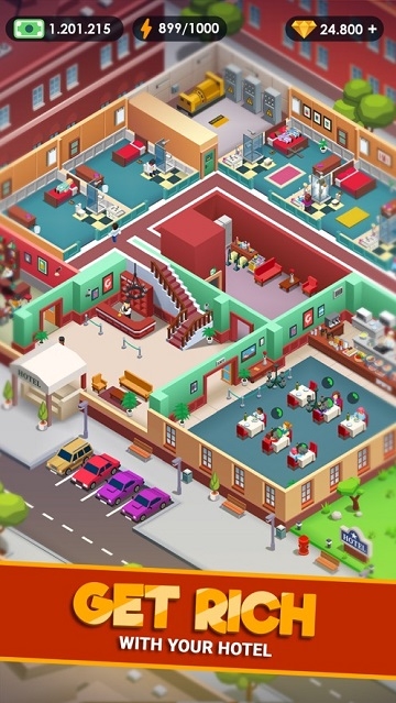 Hotel Empire Tycoon手游app截图