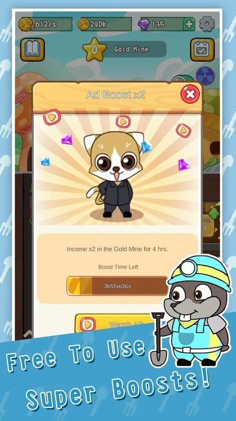 疯狂老鼠矿工手游app截图