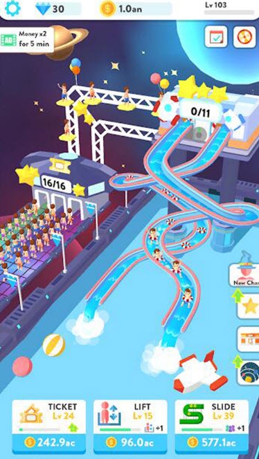 疯狂水滑梯派对手游app截图