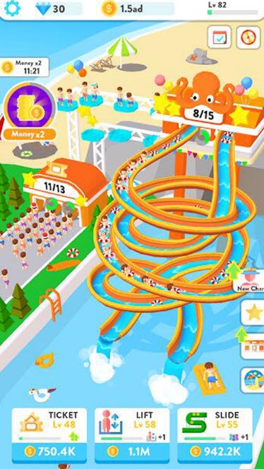 疯狂水滑梯派对手游app截图
