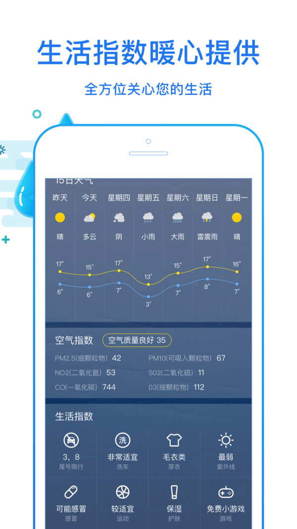 天天看天气手机软件app截图