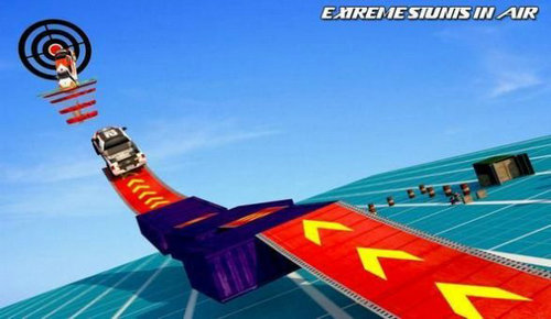 空中坡道汽车特技3D手游app截图