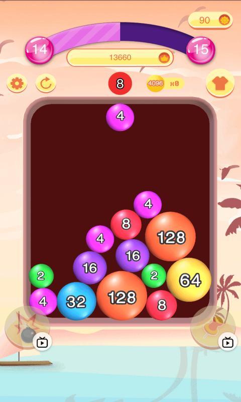 泡泡2048手游app截图