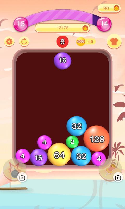 泡泡2048手游app截图