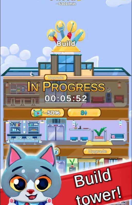 猫塔建设大亨 2021中文版手游app截图