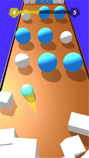 颜色冲撞球球3D手游app截图