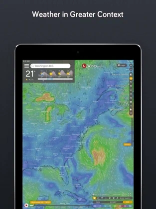 windy 天气预报手机软件app截图