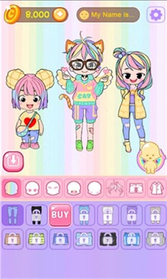 粉红少女换装记手游app截图