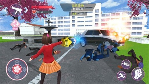 青春校园樱花物语手游app截图