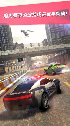公路逃逸警车追捕手游app截图
