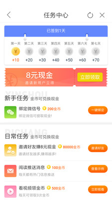 必看免费阅读小说 红包赚钱版手机软件app截图