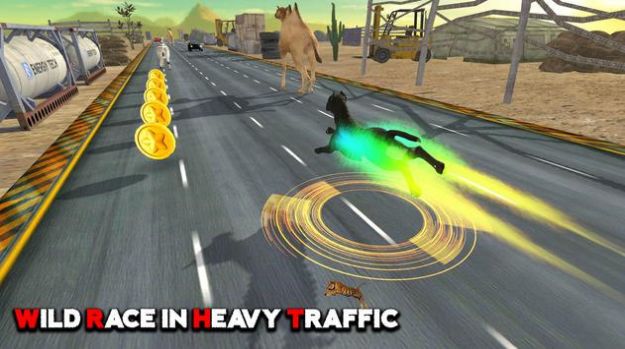 无尽公路动物赛跑手游app截图