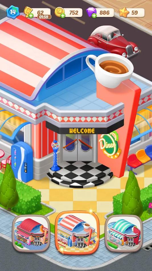 Happy Merge Cafe手游app截图