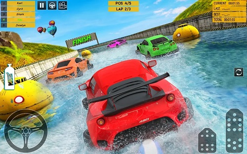 水上特技赛车3D 免广告版手游app截图