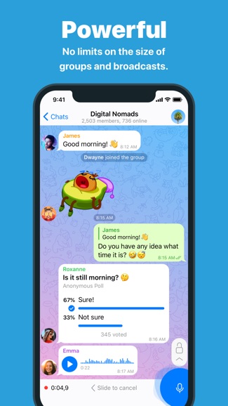 telegram messenger 中文版手机软件app截图