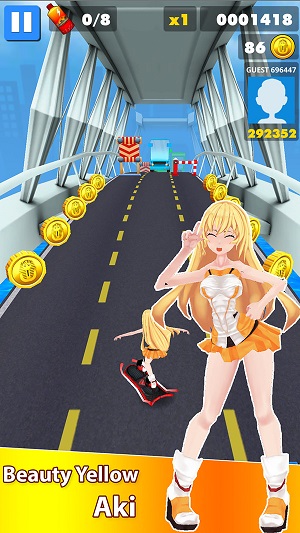 地铁美女跑酷 免广告手游app截图