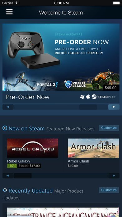 steam蒸汽平台手机软件app截图