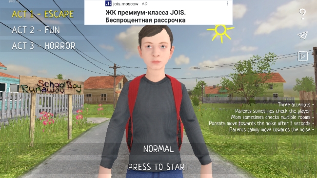 SchoolBoy Runaway 中文版手游app截图