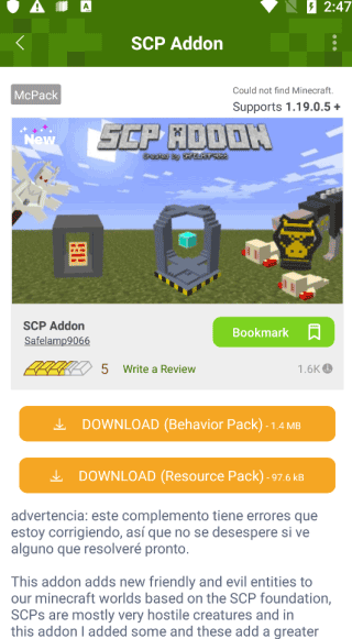 我的世界addons 正版手机软件app截图