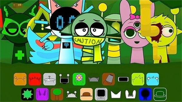 节奏盒子sprunki 绿核模组最新版手游app截图