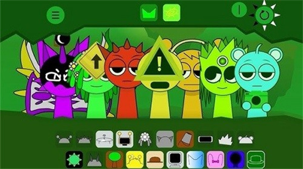 节奏盒子sprunki 绿核模组最新版手游app截图