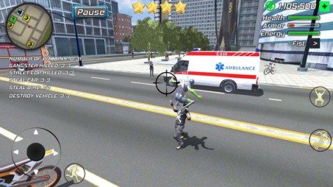 蜘蛛侠绳索英雄：绿超人 v1.8.5最新版手游app截图