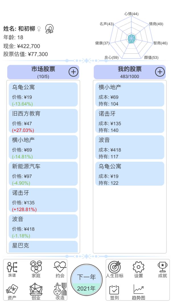 模拟炒股人生 最新版手游app截图