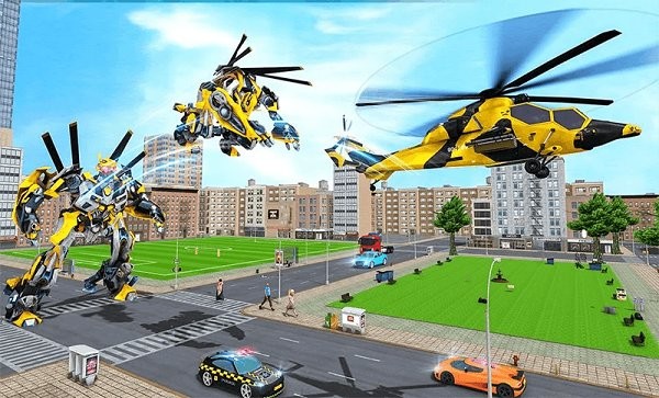 机器人变形直升机手游app截图