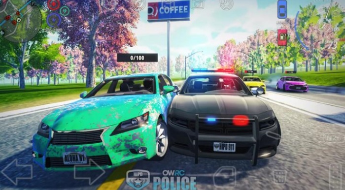 开放世界警察追逐模拟器手游app截图
