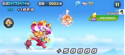 《天天酷跑》金元年兽如何跑高分