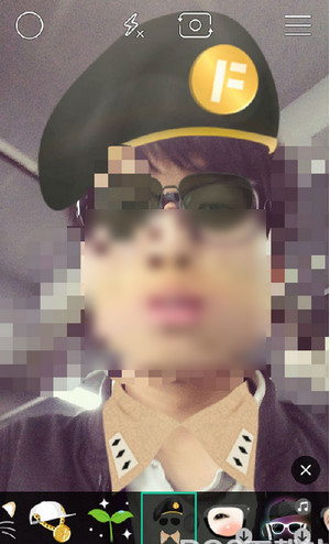 《Faceu激萌》太阳的后裔玩法使用说明