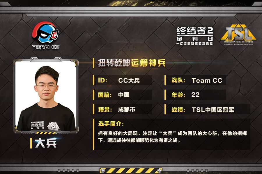 《终结者2》TSL总决赛：Team CC战队专访