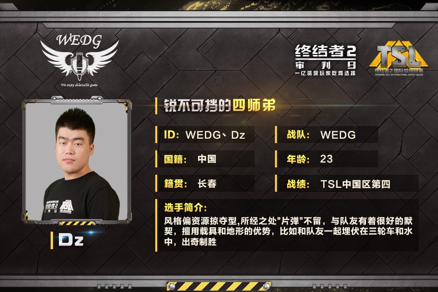 《终结者2》TSL总决赛：WEDG战队专访