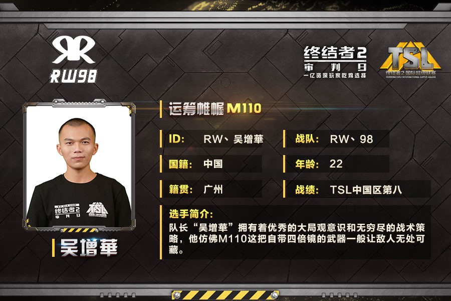 《终结者2》TSL总决赛：RW丶98战队专访