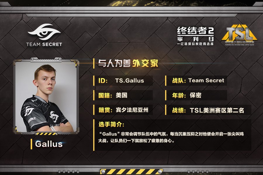 《终结者2》TSL总决赛：Team Secret战队专访
