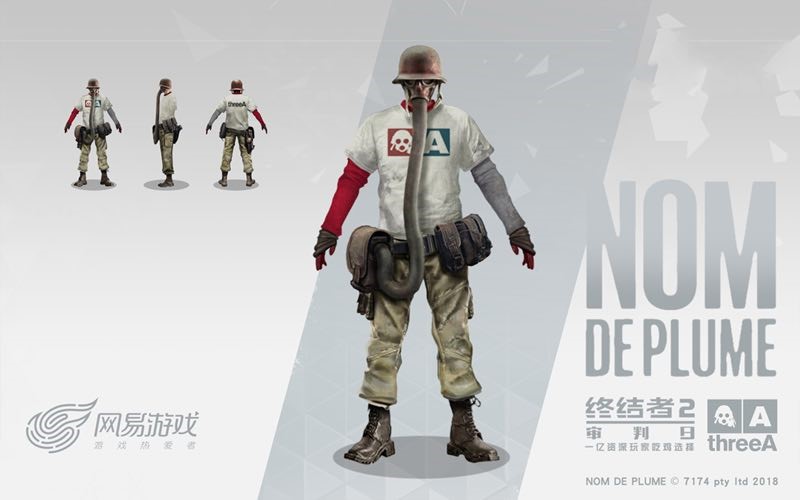 兵人入场，跨界吃鸡！ThreeA经典兵人“单鼻”惊现《终结者2》