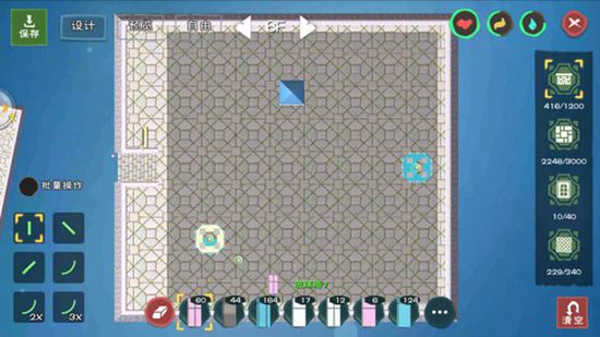 《创造与魔法》海边城堡建筑制作教学 海边城堡建筑平面设计图纸