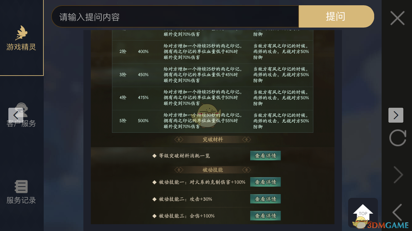 《神都夜行录》妖灵雨神图鉴