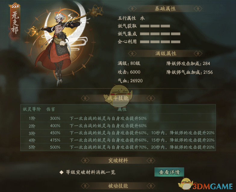 《神都夜行录》妖灵无支祁图鉴