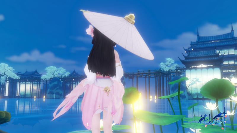 素裙粉绡，柔情似水 花与剑“纤弱少女”李清荷首曝