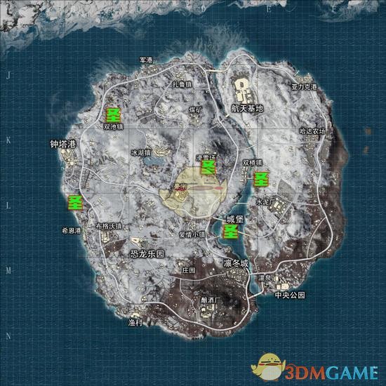 《绝地求生：刺激战场》雪地圣诞树在哪