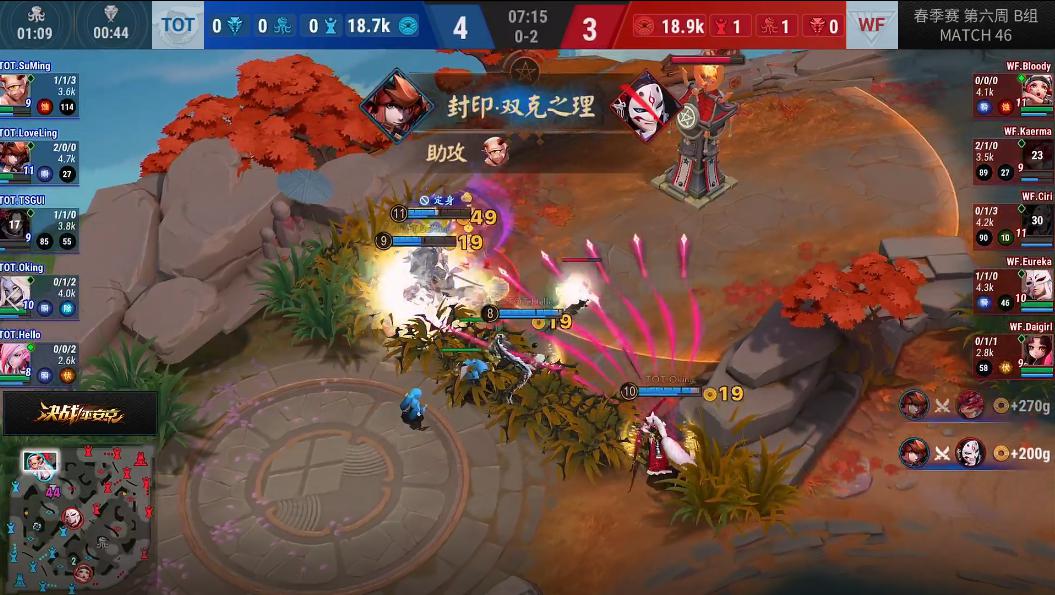 OPL春季赛第6周焦点回顾——LF势头强劲WF战魂觉醒 