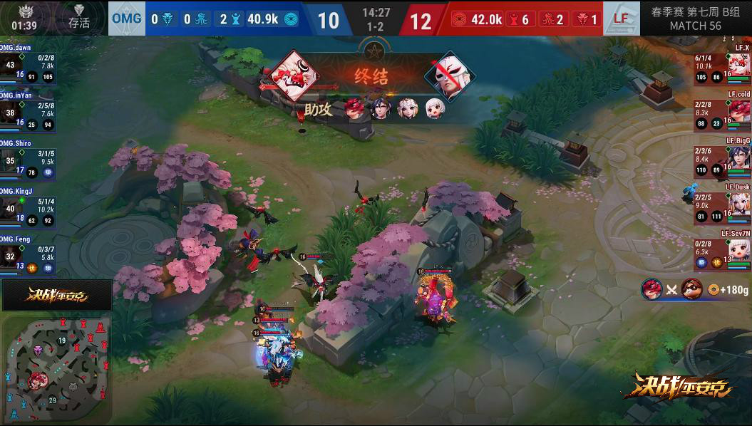 OPL春季赛第7周焦点回顾——LP辉煌延续  LF勇者无敌 